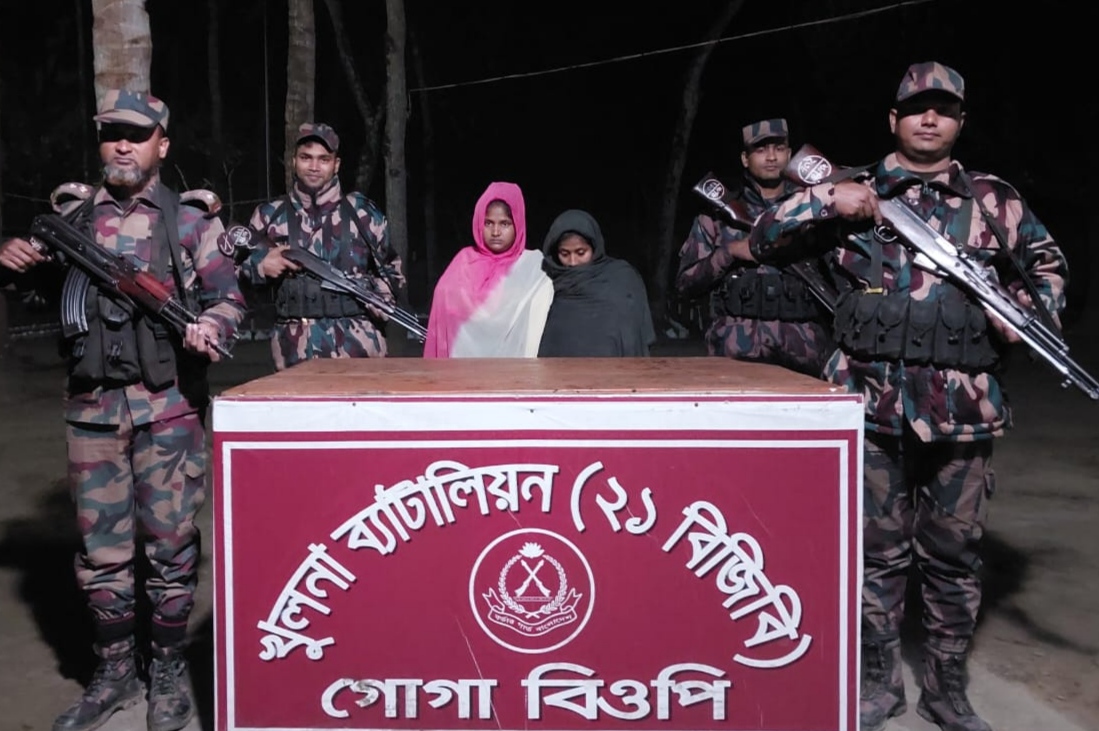 যশোর শার্শার সীমান্তে ভারত যাওয়ার চেষ্টা দুই নারী আটক