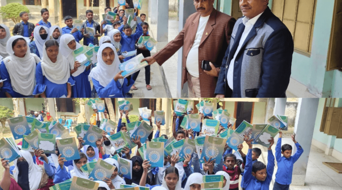 তীরেরহাট শহীদ ইদ্রিস মেমোরিয়াল বহুমুখী মাধ্যমিক বিদ্যালয়ের বই বিতরণ