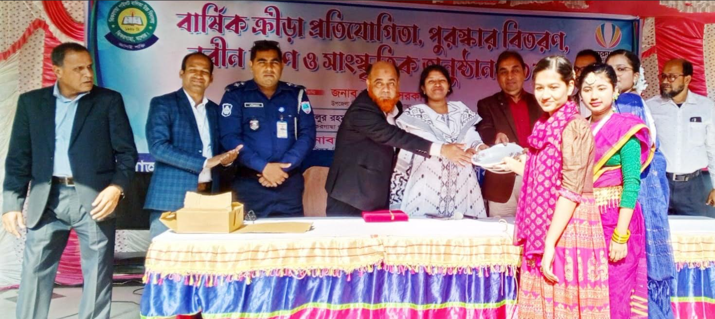 ঝিকরগাছা পাইলট গার্লস হাই স্কুুলে নবীনবরণ ,সাংস্কৃতিক ও পুরস্কার বিতরণ অনুষ্ঠিত।
