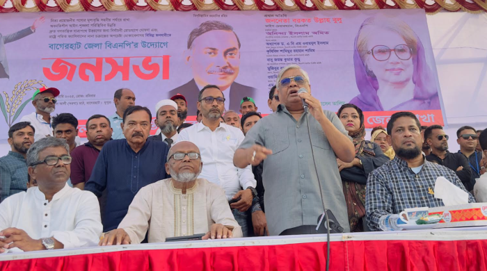 শেখ হাসিনা দেশকে ধ্বংস করে পালিয়েছে বাগেরহাট বিএনপির জনসভায়-বরকতউল্লা বুলু